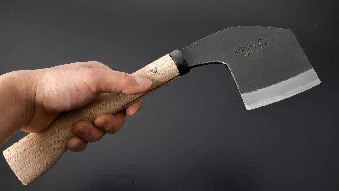 Ajikataya Kubimagari Hatchet Oak Handle (Double Bevel)
