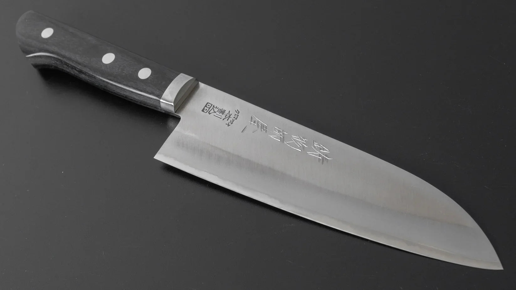 Hitohira Imojiya MZ Chromax Santoku 165mm Pakka Handle