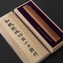 Jiro Watetsu Kitaeji White #2 Kiridashi 60mm Enju Handle (#100)