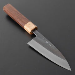 Hitohira TD Blue #2 Stainless Clad Kurouchi Utility 105mm Walnut Handle