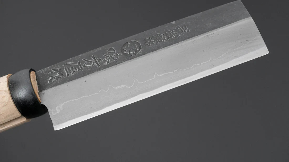 Ajikataya Kurouchi Takewari 105mm Oak Handle (Double Bevel)