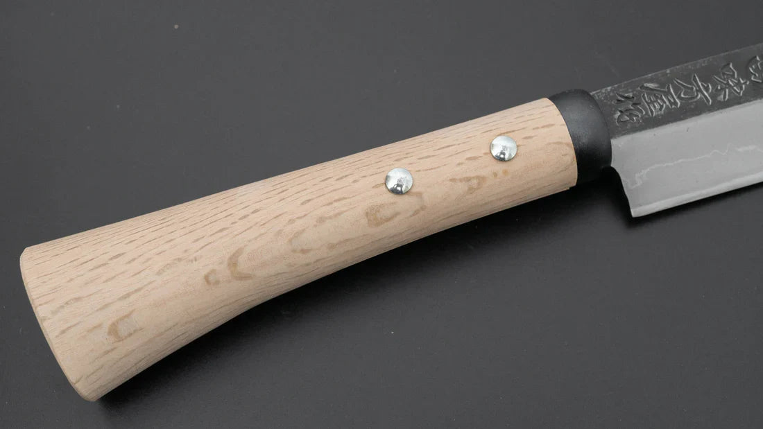 Ajikataya Kurouchi Takewari 105mm Oak Handle (Double Bevel)