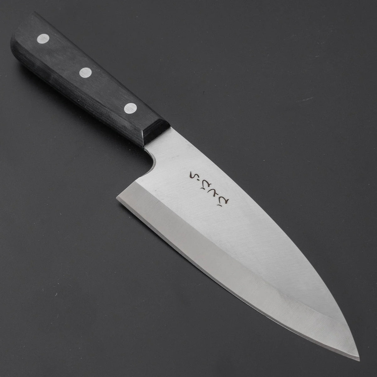 Hitohira Hiragana Deba 150mm Pakka Handle (No Bolster)