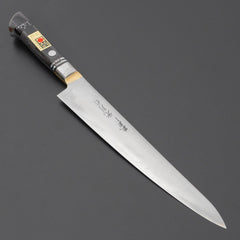 Kogetsu Carbon Sujihiki 210mm Pakka Handle