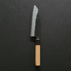 Hitohira Futana SB Kuro Nashiji Santoku 170mm Cherry Wood Handle