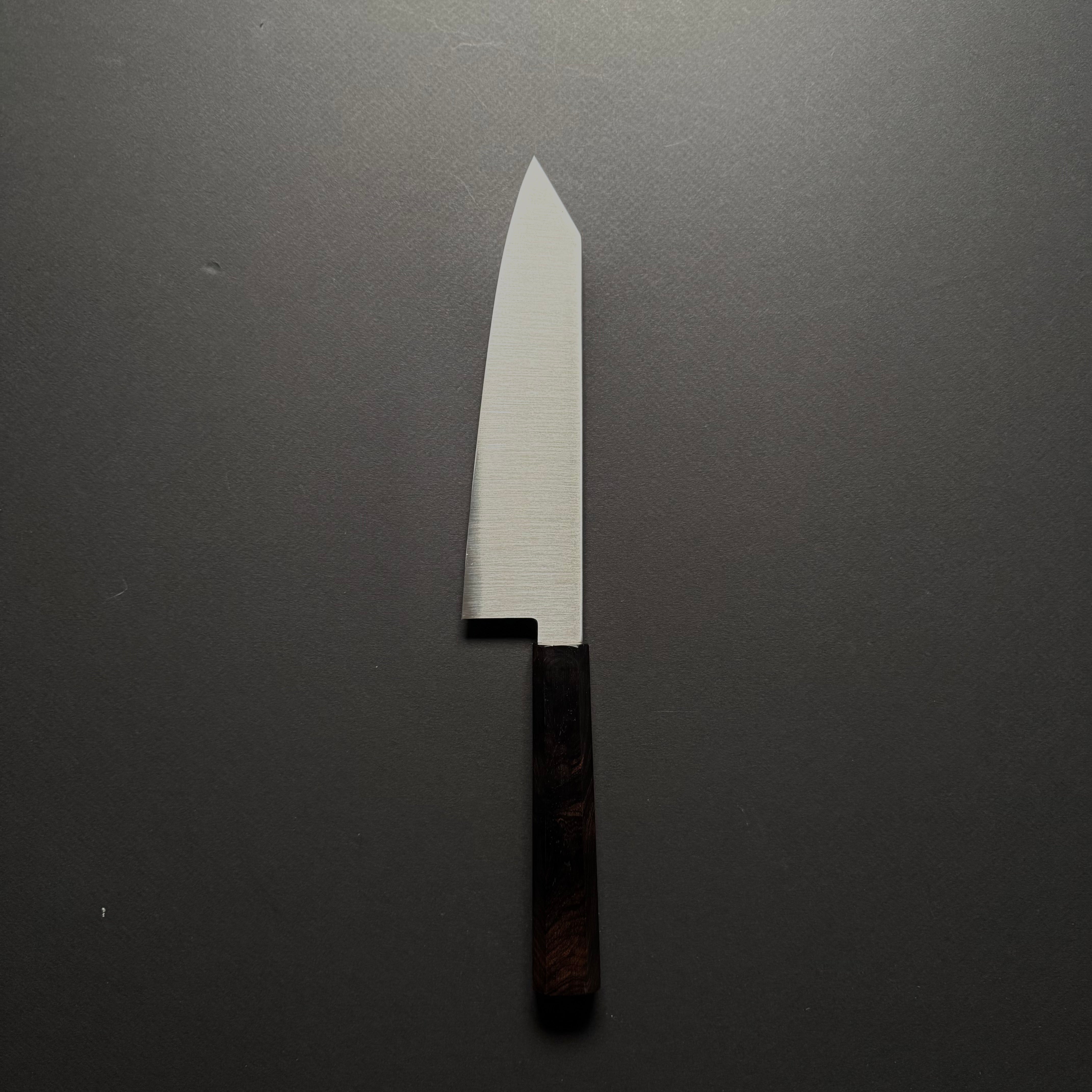 Hitohira Imojiya TH Stainless Bunka 180mm Ebony Handle (Wa)
