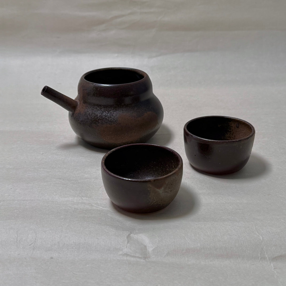 Goji Brown Sake Set