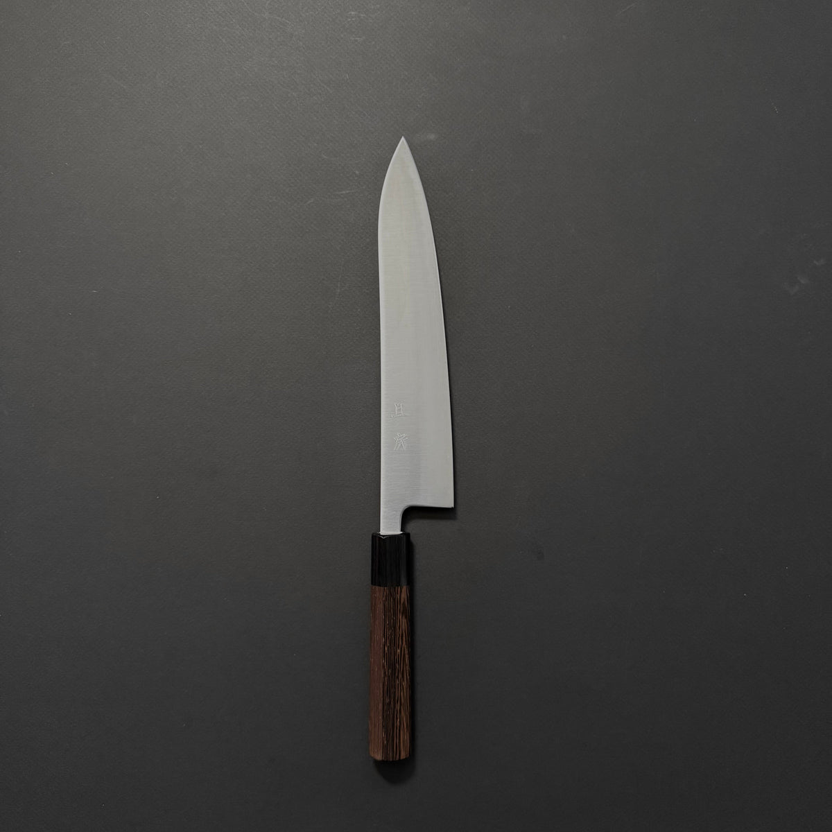 Akifusa Blue Super Migaki Gyuto 240mm Wenge Handle