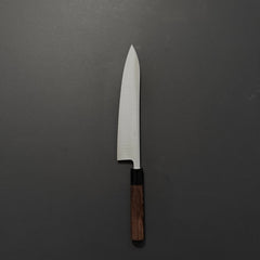 Akifusa Blue Super Migaki Gyuto 240mm Wenge Handle
