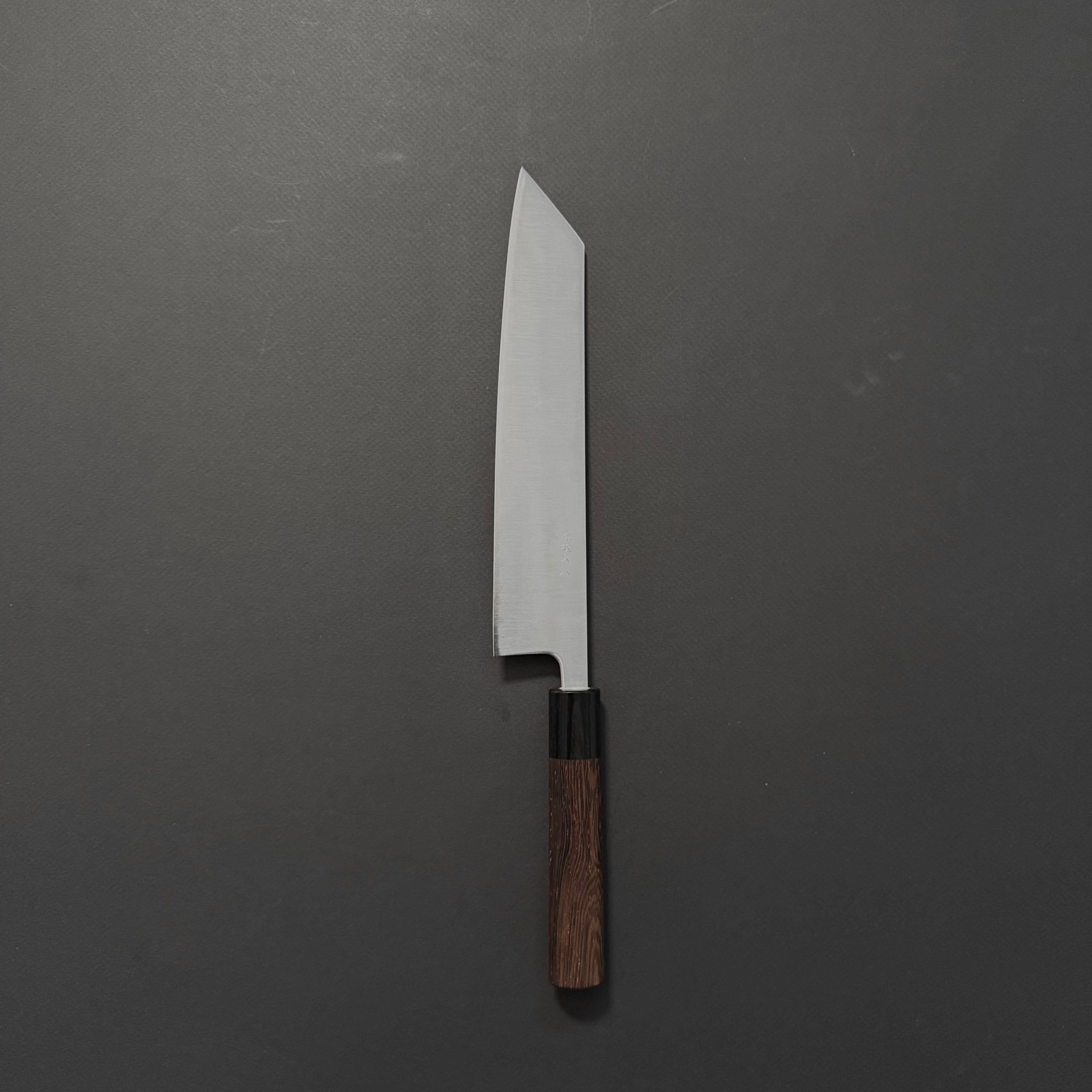 Akifusa Blue Super Migaki Kiritsuke Gyuto 240mm Wenge Handle