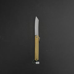Higonokami Motosuke Folding Knife X Large Brass Handle (#06)