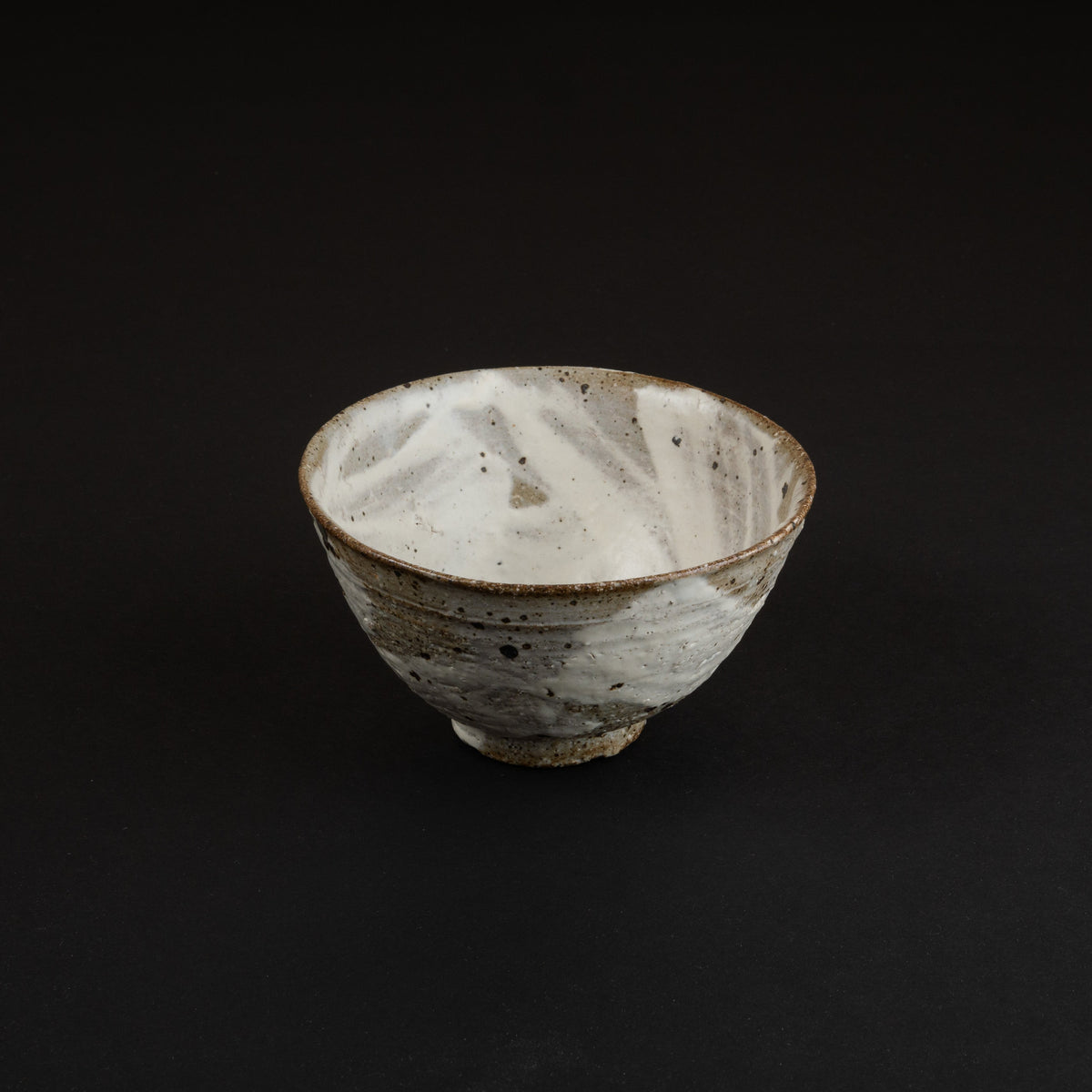 Komon Kotsuji Igayaki Hakeme White Rice Bowl