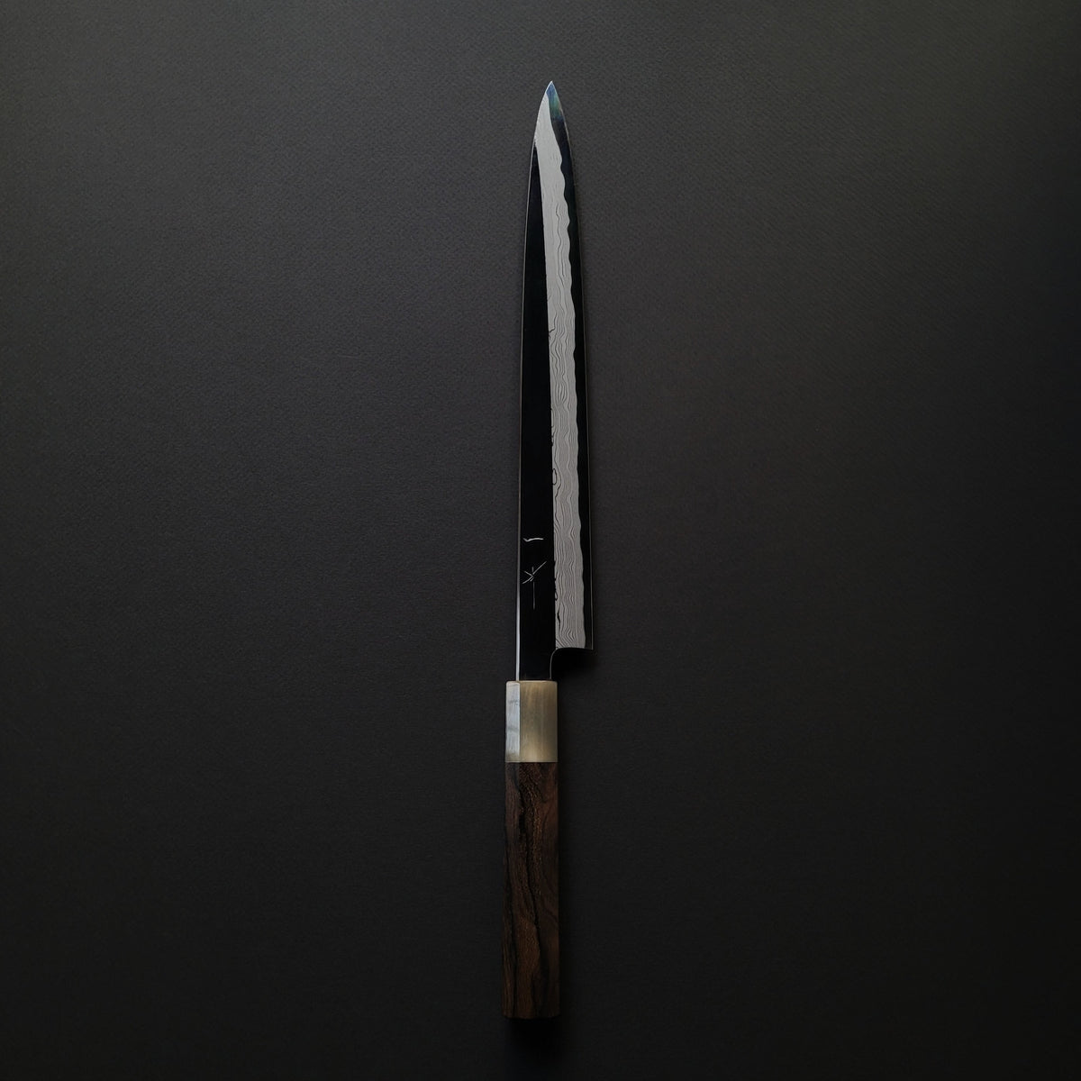 Hitohira Kikuchiyo Mosuke Enmon White #1 Yanagiba 300mm Ziricote Handle (Mirror Polished/ Saya)