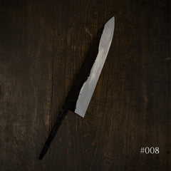 *PRE-ORDER* Tosho x Funaki White #2 Kurouchi Gyuto 225mm Burnt Chestnut Handle (Ivan Polished / #008)
