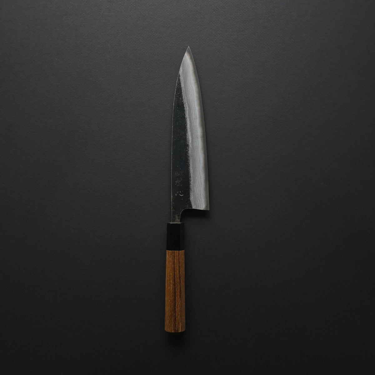 Hatsukokoro Blue #2 Kumokage Gyuto 210mm Teak Handle