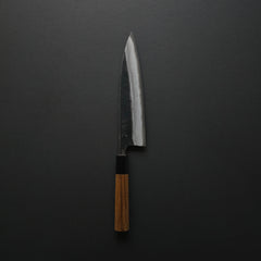 Hatsukokoro Blue #2 Kumokage Gyuto 210mm Teak Handle