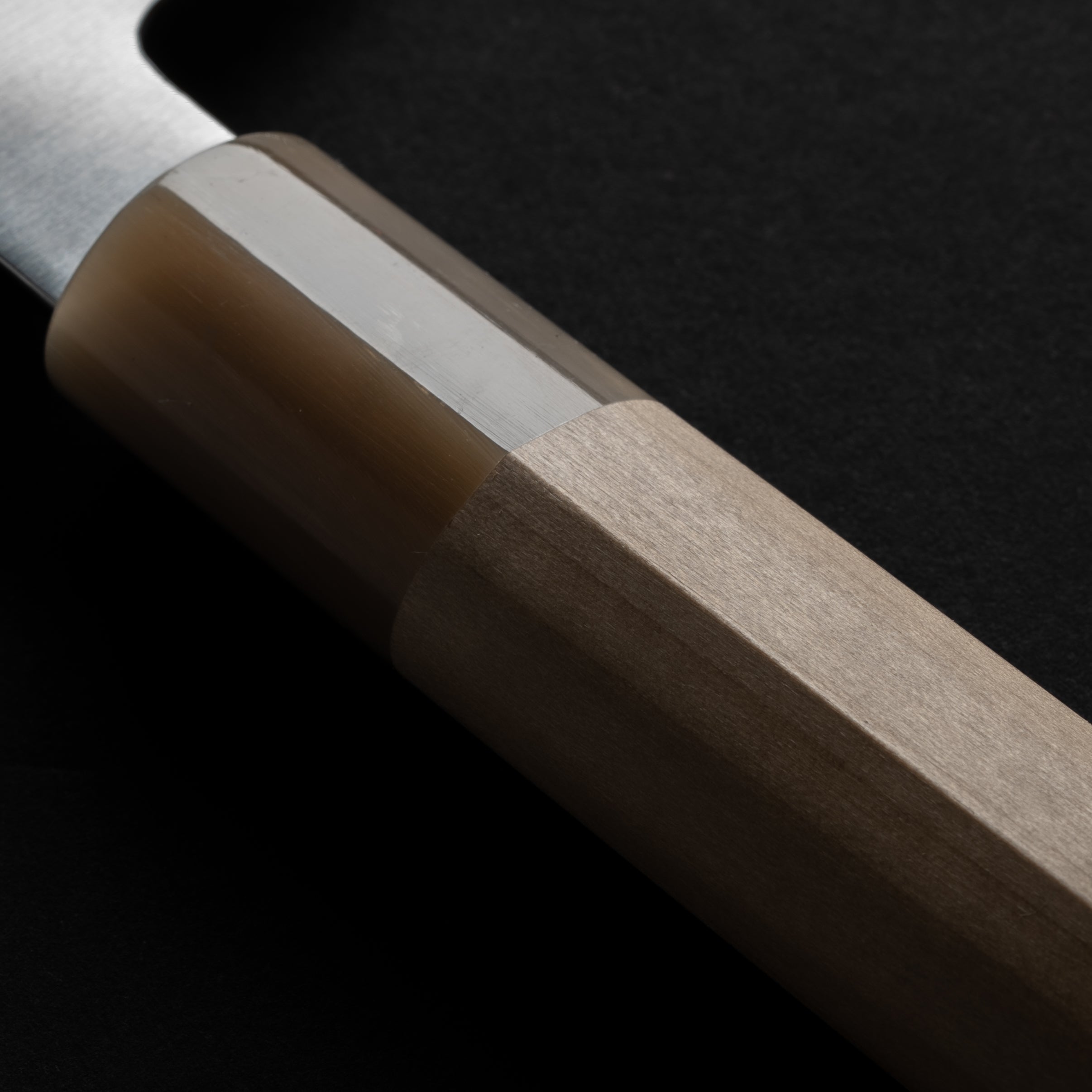 Hitohira KH Stainless Santoku 180mm Ho Wood Handle (D-Shape)
