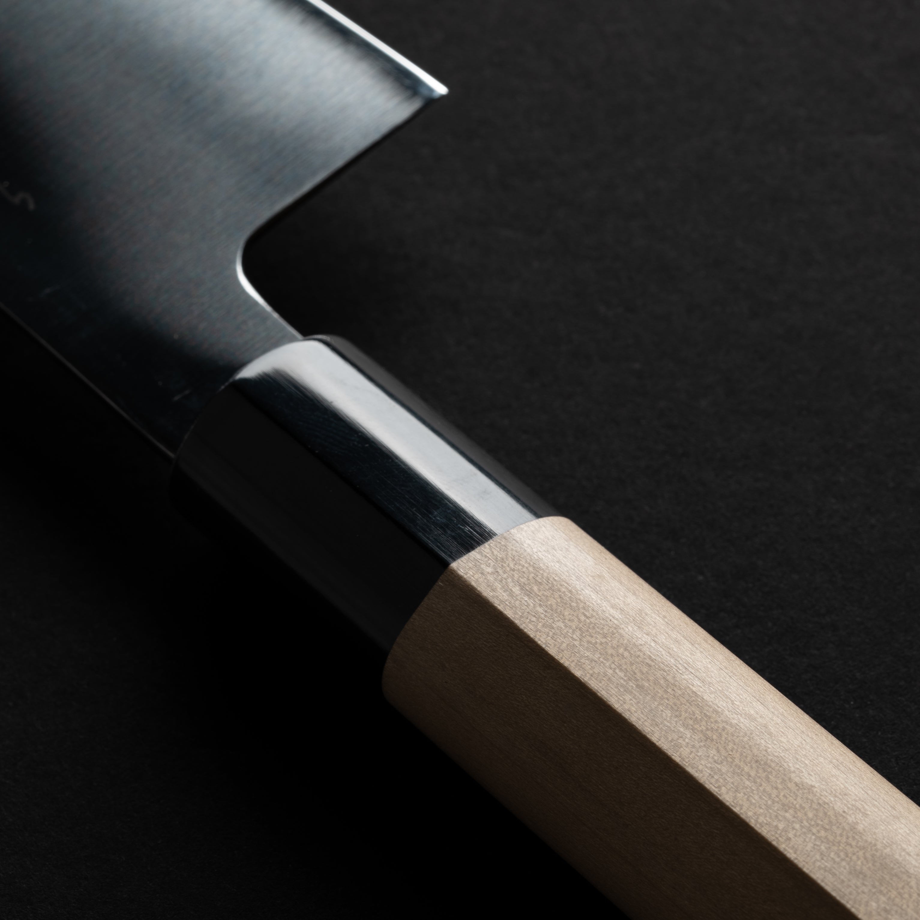 Hitohira KH Stainless Santoku 180mm Ho Wood Handle (D-Shape)
