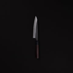 Akifusa Blue Super Kurouchi Tsuchime 135mm Petty Rosewood Handle