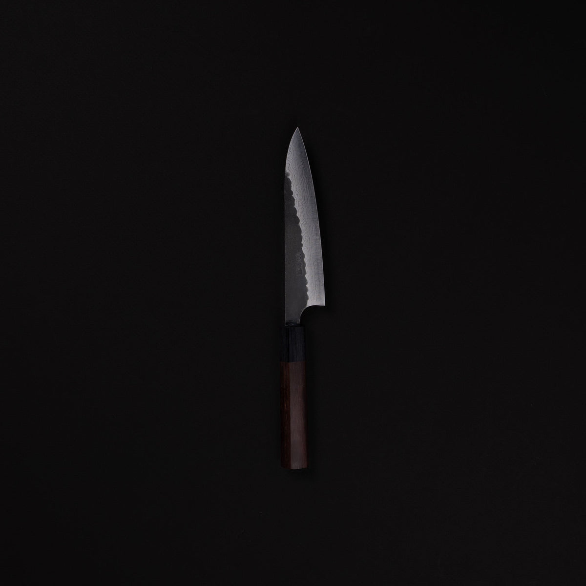 Akifusa Blue Super Kurouchi Tsuchime 135mm Petty Rosewood Handle