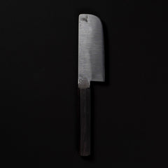 Crane Culinary Rustic Migaki Nakiri 120mm Gaboon Ebony Handle