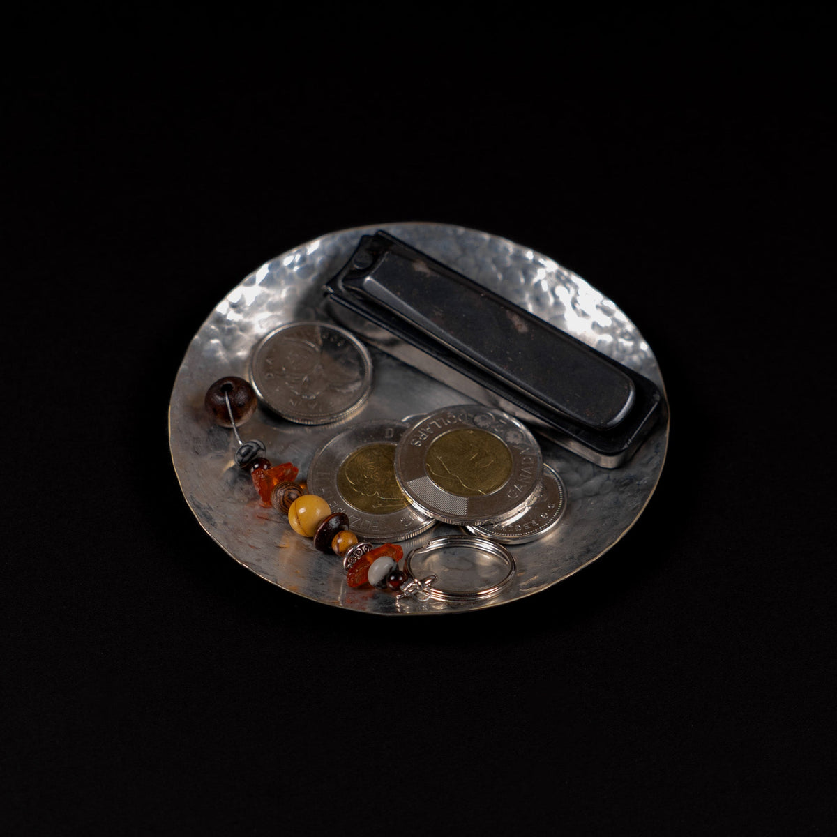 Crane Culinary 100mm Hammered Tin Wiped Dish