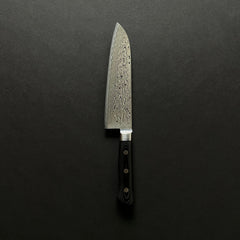 Hitohira FJ SG2 Nickel Damascus Santoku Linen Micarta Handle
