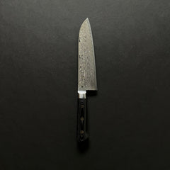 Hitohira FJ SG2 Nickel Damascus Santoku Linen Micarta Handle