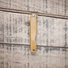 Higonokami Blue Steel Folding Knife Large Brass Handle