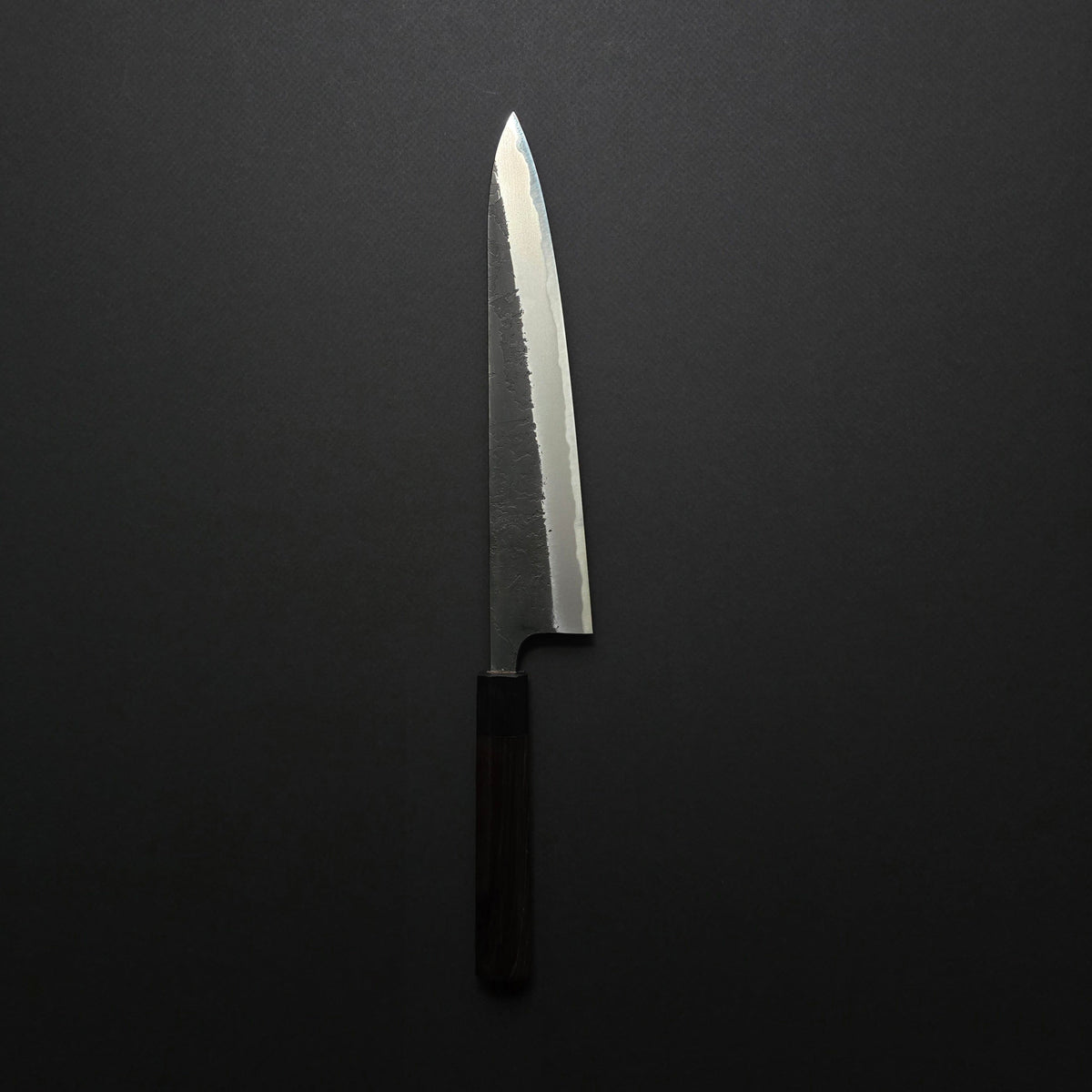 Akifusa Blue #2 Nashiji Gyuto 240mm Ebony Handle