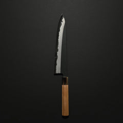Hitohira Tanaka Kyuzo Blue #1 Kurouchi Gyuto 240mm Yakusugi Cedar Handle
