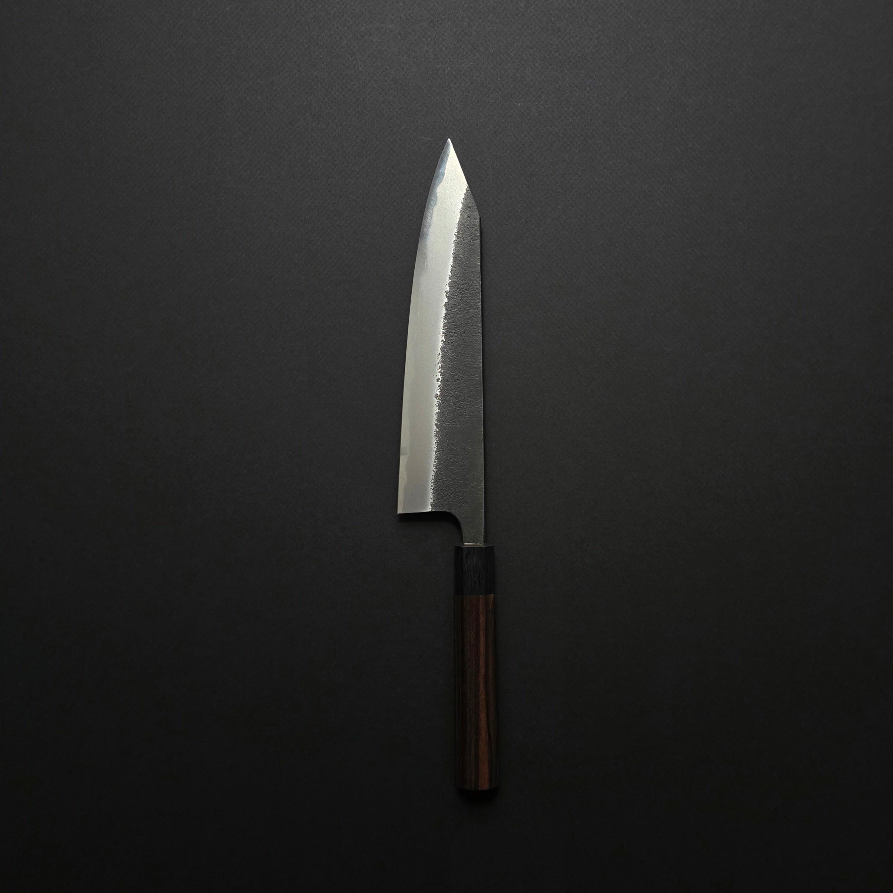 Akifusa Blue #2 Nashiji Kiritsuke Gyuto 220mm Ebony Handle