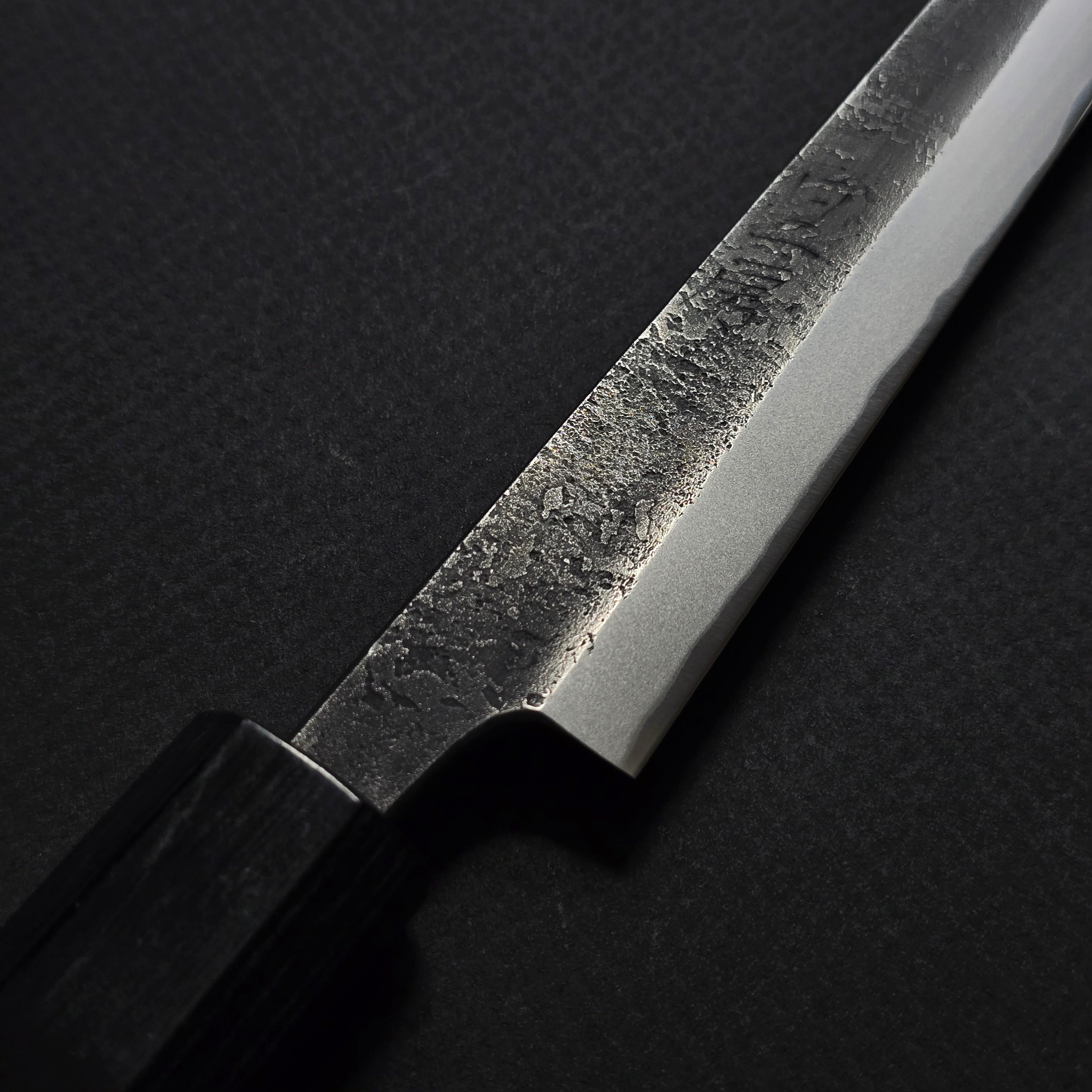 Akifusa Blue #2 Nashiji Sujihiki 200mm Ebony Handle