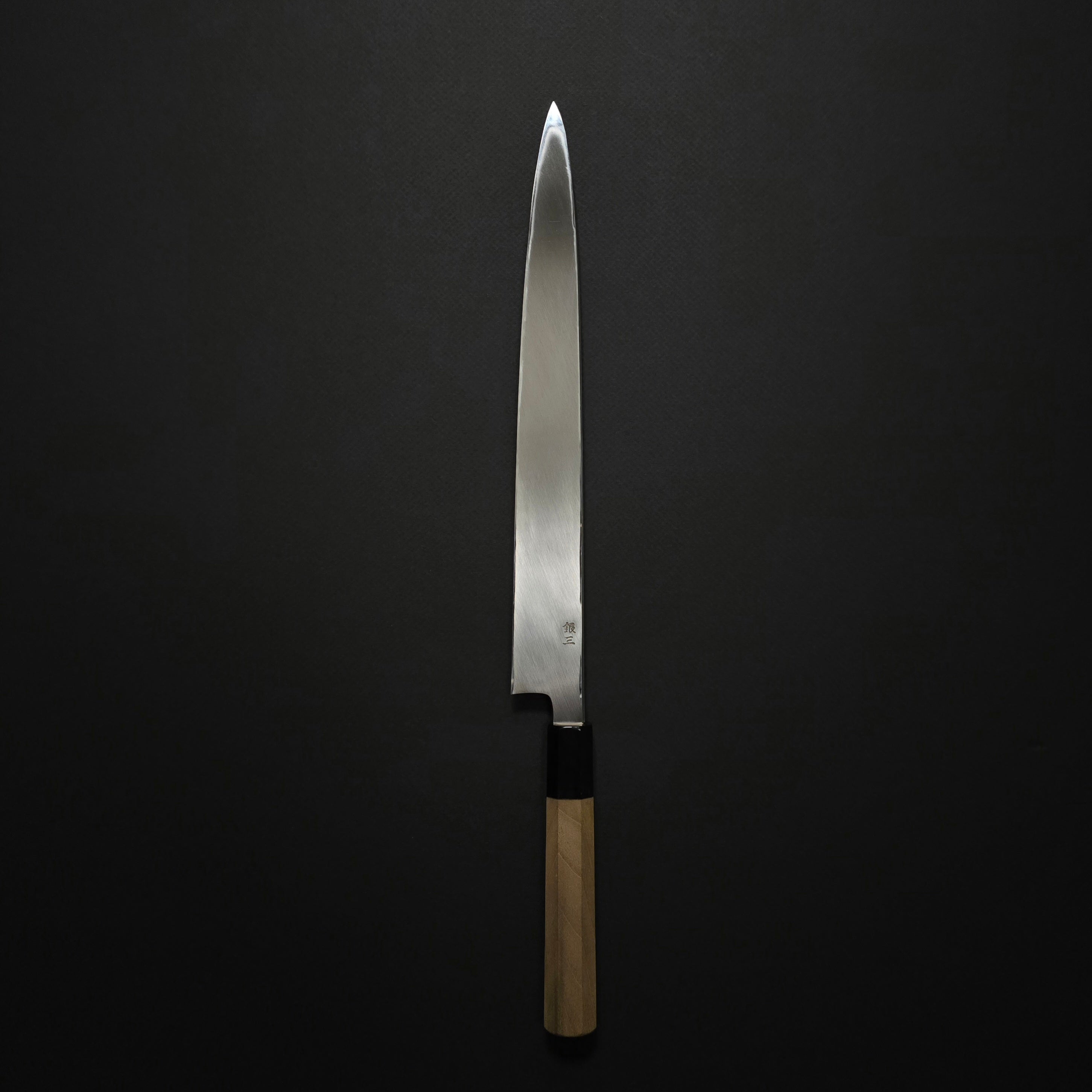 Hitohira Kikuchiyo Mosuke Silver #3 Yanagiba 300mm Ho Wood Handle (Saya)