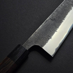 Akifusa Blue #2 Nashiji Kiritsuke Gyuto 220mm Ebony Handle
