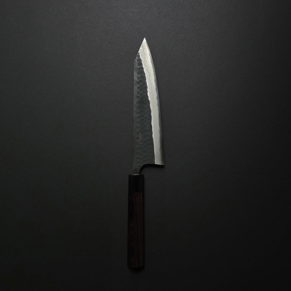 Akifusa Blue Super Tsuchime Damascus Kiritsuke Gyuto 210mm Rosewood Handle