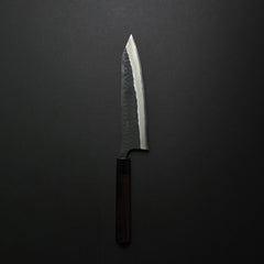 Akifusa Blue Super Tsuchime Damascus Kiritsuke Gyuto 210mm Rosewood Handle