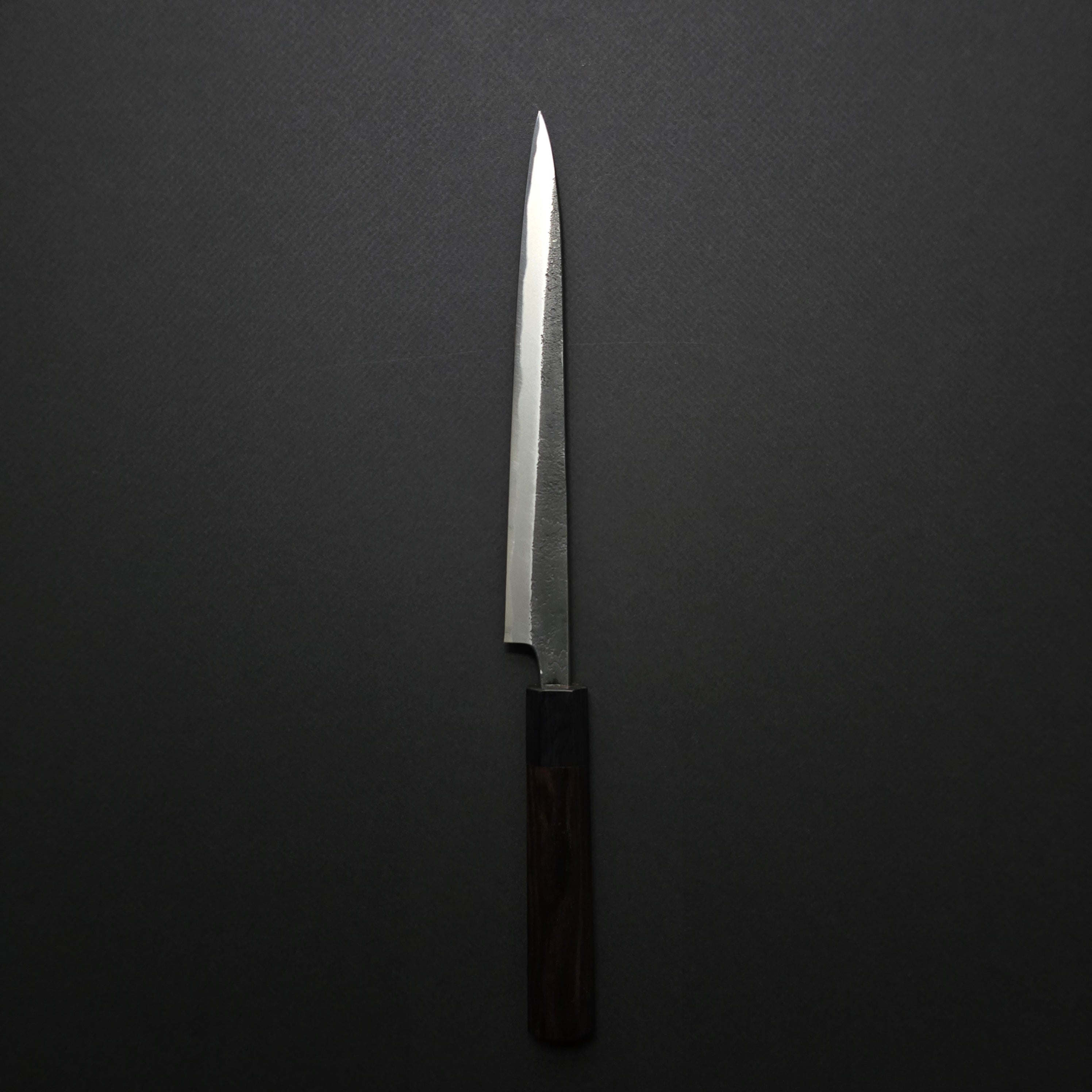 Akifusa Blue #2 Nashiji Sujihiki 200mm Ebony Handle