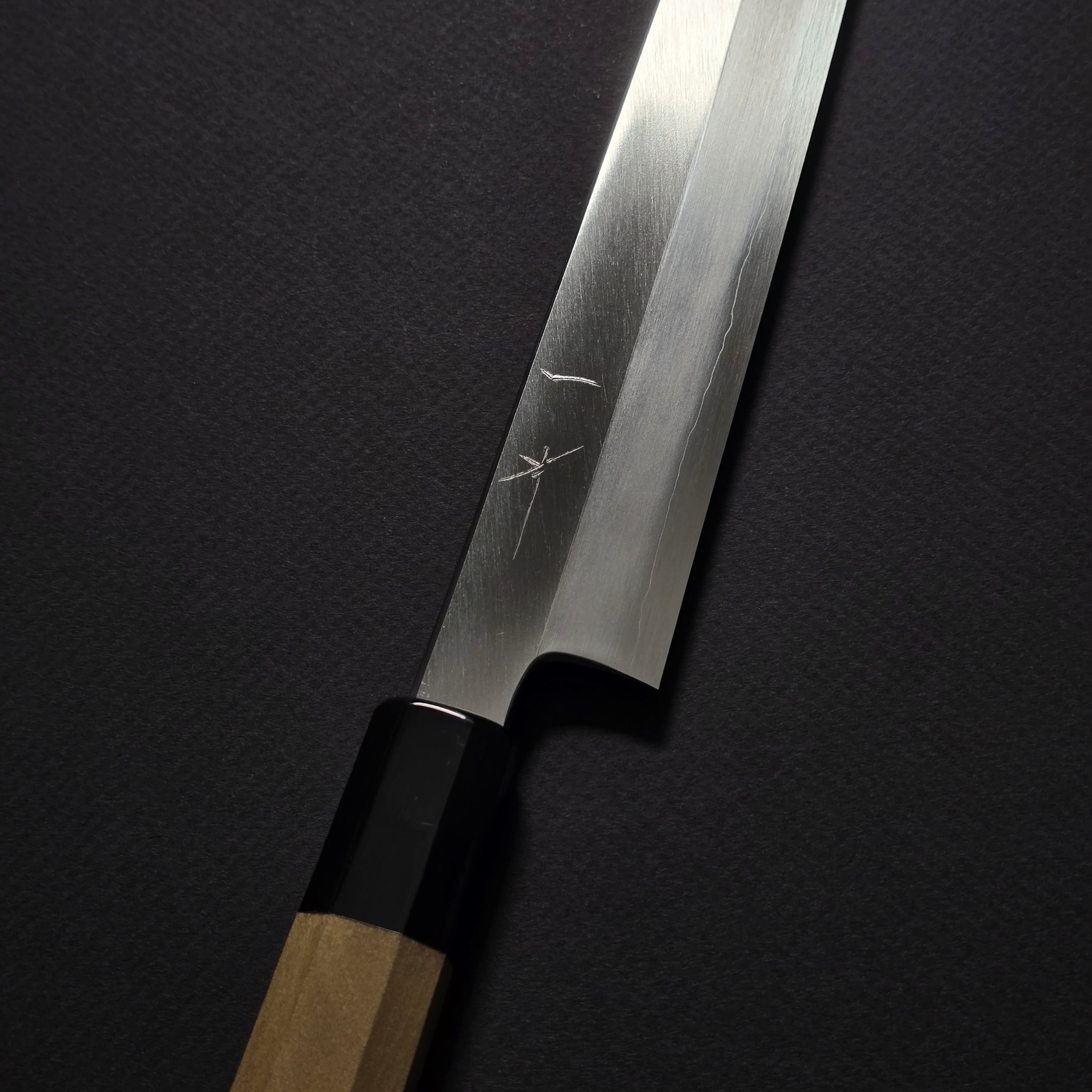 Hitohira Kikuchiyo Mosuke Silver #3 Yanagiba 300mm Ho Wood Handle (Saya)